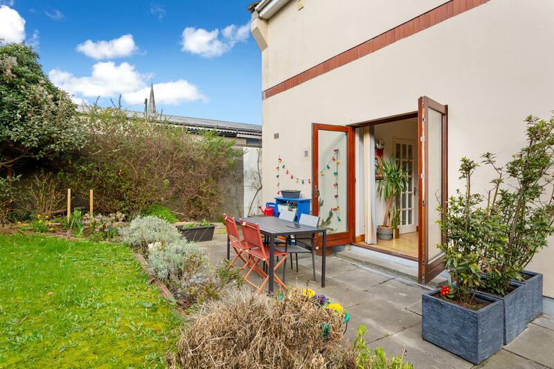 Communal garden. Photograph: Keith Owens