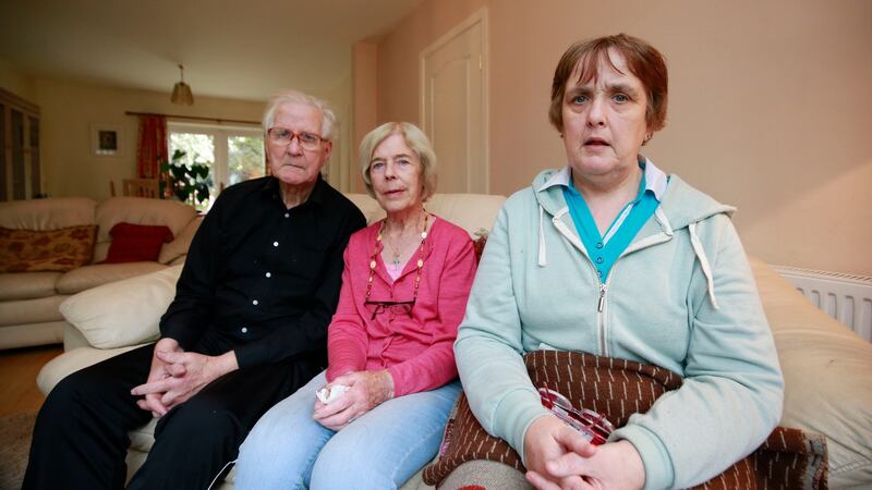 Michael and Theresa Kinsella (82 and 79) with their daughter Fiona (52). Photograph: Nick Bradshaw