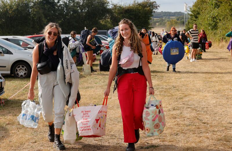 Festival goers are in for a wet and blustery weekend at Electric Picnic. Photograph: Alan Betson / The Irish Times


