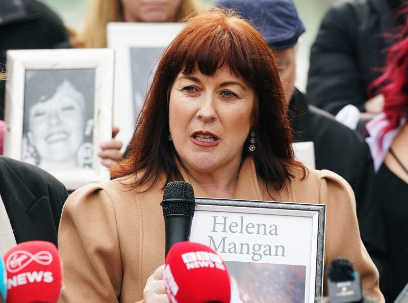 Samantha Mangan, whose mother Helena died in the Stardust blaze. Photograph: Brian Lawless/PA 