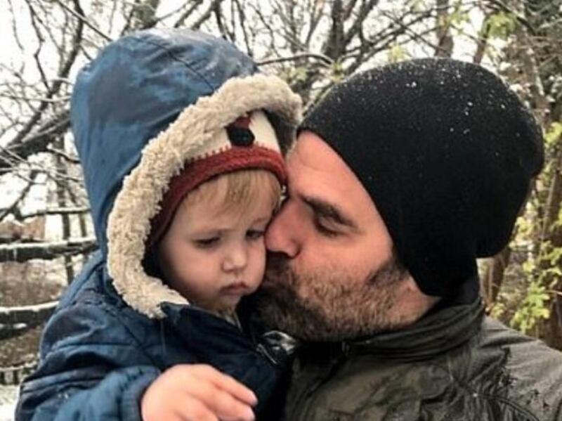 Father and son: Rob Delaney with Henry, who died, aged two, in January 2018. Photograph: Facebook/Rob Delaney