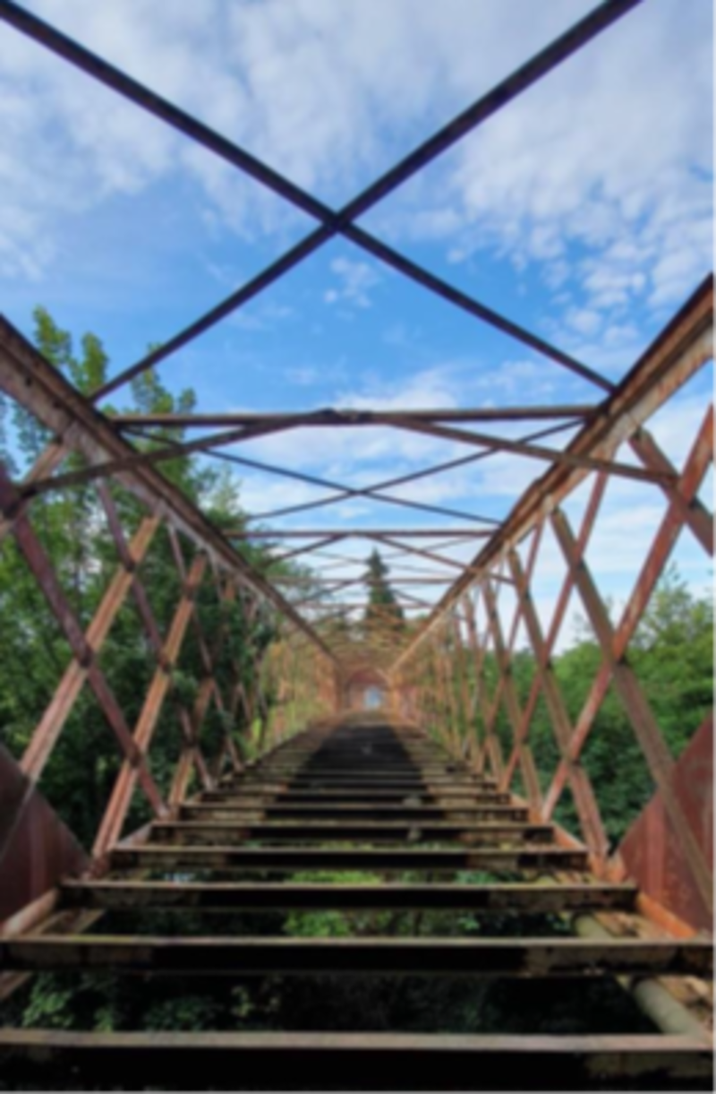 Conservation works on the Guinness Bridge, which spans the River Liffey at the Strawberry Beds, will commence in January 2023.
The structure is a single-span cast-iron girder bridge, approximately 54m long and 4.5 m wide, which crosses the over the River Liffey and Lower Road. It was originally commissioned by the Guinness family in the 1870s to provide a pedestrian crossing and connection between Farmleigh Estate and Palmerstown to the south of the Liffey.