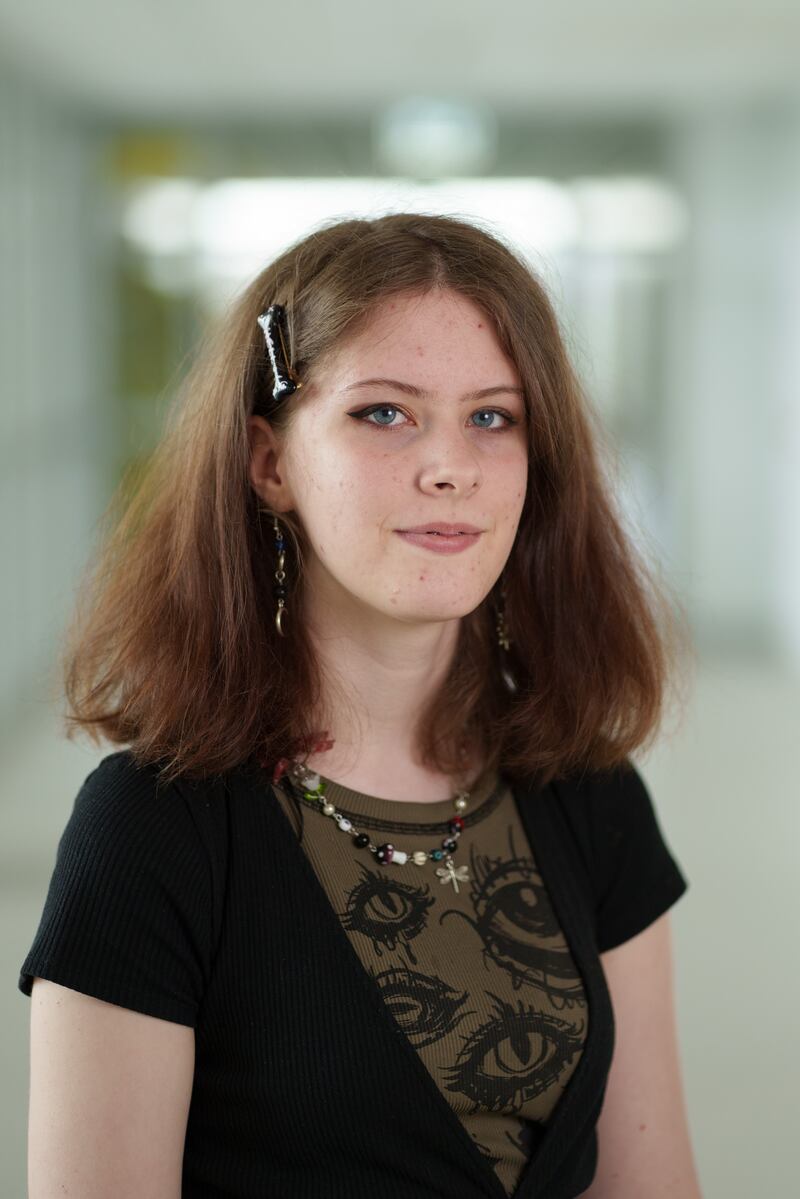 Leah O’Callaghan (18), Leaving Cert student at Stepaside Educate Together Secondary School. Photograph: Fran Veale
