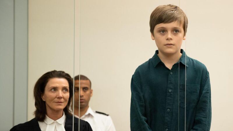 Michelle Fairley and Billy Barratt in Responsible Child