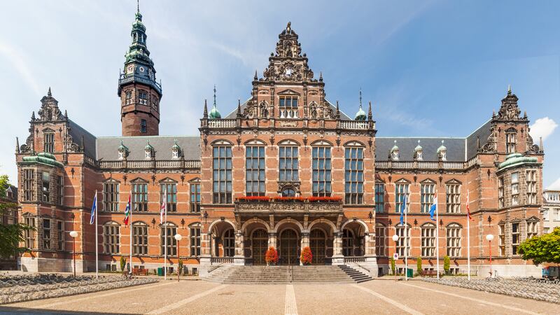 The main building of the University of Groningen in the Netherlands.