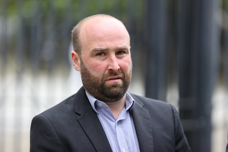 Thomas O'Hara outside Belfast Crown Court on Thursday. Photograph: Liam McBurney/PA Wire