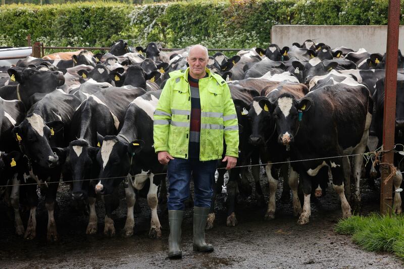 Dairy farmer Kieran O’Brien: 'Every time you drop a cent that we get, the closer you get to the break-even point.' Photograph: Alan Betson

