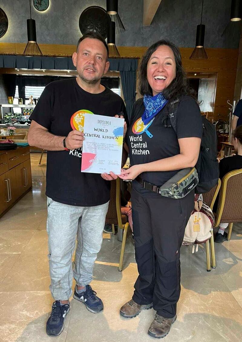 Zomi Frankcom from Australia. Photograph: Free Place Foundation’s Facebook/AP