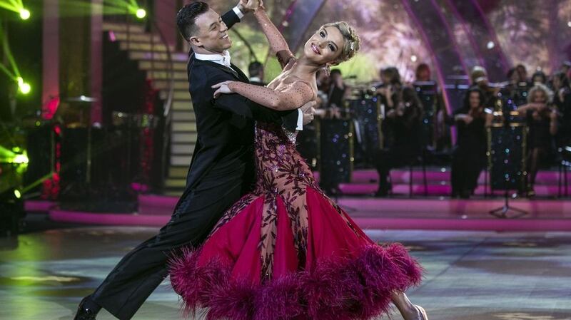 Former Miss Universe Ireland Grainne Gallanagh and Kai Widdrington. Photograph: Kyran O’Brien