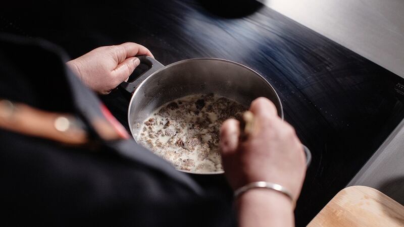 Brown soda breadcrumbs give this old classic sauce a new – and very Irish - twist