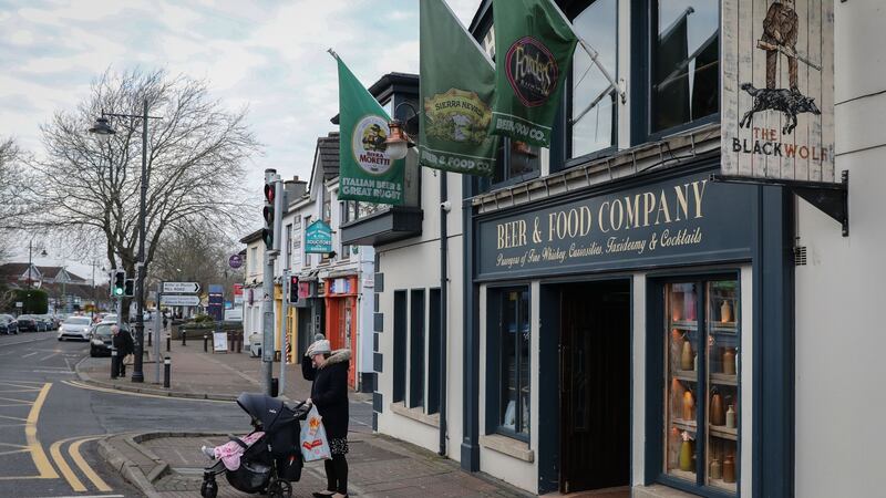 The Black Wolf Bar, Main Street, Blanchardstown village. Photograph: Crispin Rodwell/The Irish Times