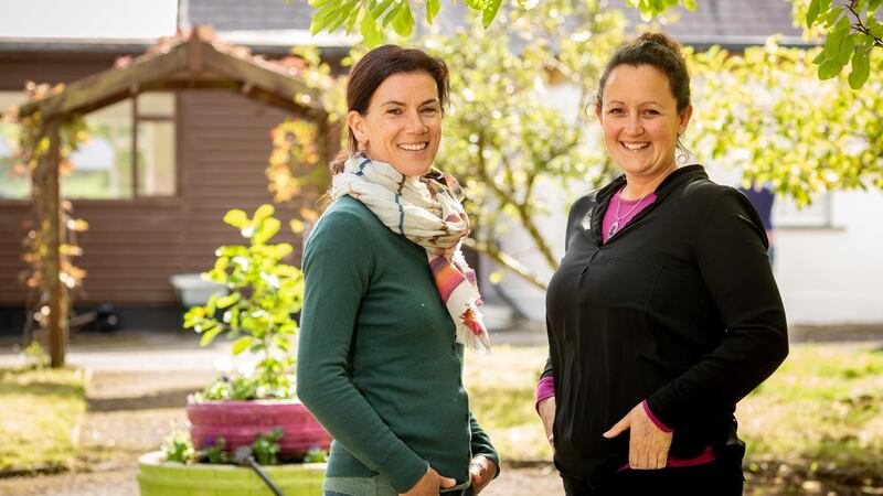 Co-founders Maura Duignan and Gayle Nagle at Sligo Sudbury School, Faughts, Doonally, Sligo. Photograph: James Connolly