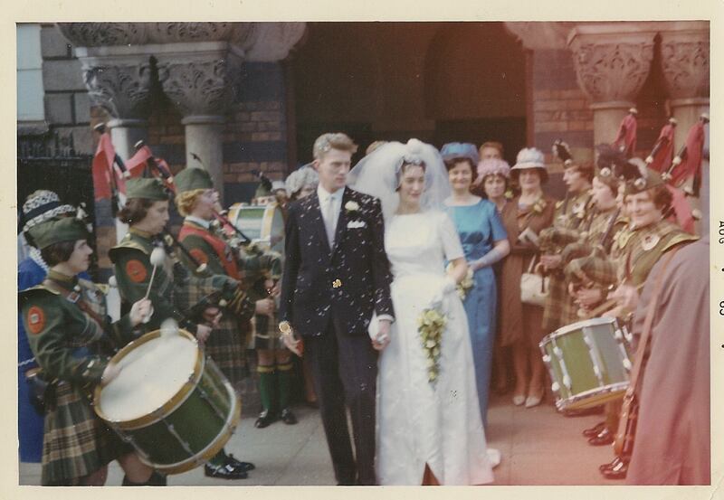 Patrick and Eileen Milne on their wedding day