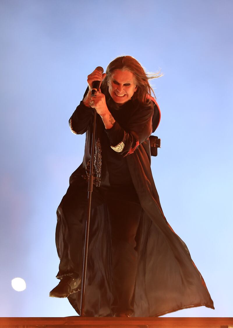 Ozzy Osbourne performing at the Birmingham 2022 Commonwealth Games closing ceremony. Photograph: Alex Pantling/Getty Images