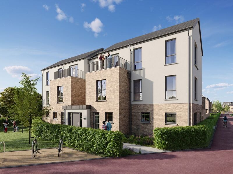A CGI image of the new Balmoston development in Donabate