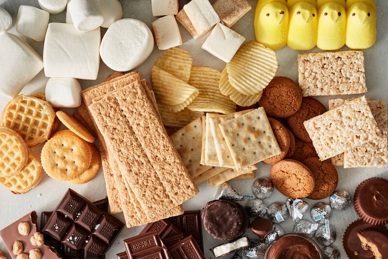 Consider a base like a saltine or a Ritz, which can keep the s’more out of cloying territory, countering all that sweetness with a touch of saltiness. Photograph: Johnny Miller/The New York Times