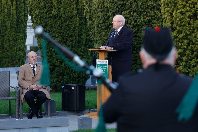 Michael McDowell highlighted that the Government is now happy to commemorate first World War dead, but not those of the National Army during the Civil War. Photograph: Alan Betson / The Irish Times

