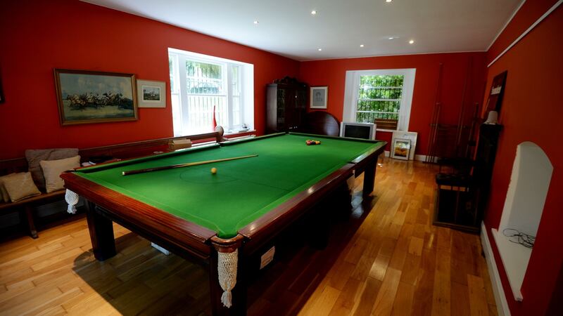 The  large billiard room  on the lower ground floor was upgraded a few years ago.
