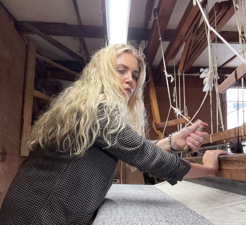 Leila Worth is already making her mark with blankets and cushions in subtle colours and patterns