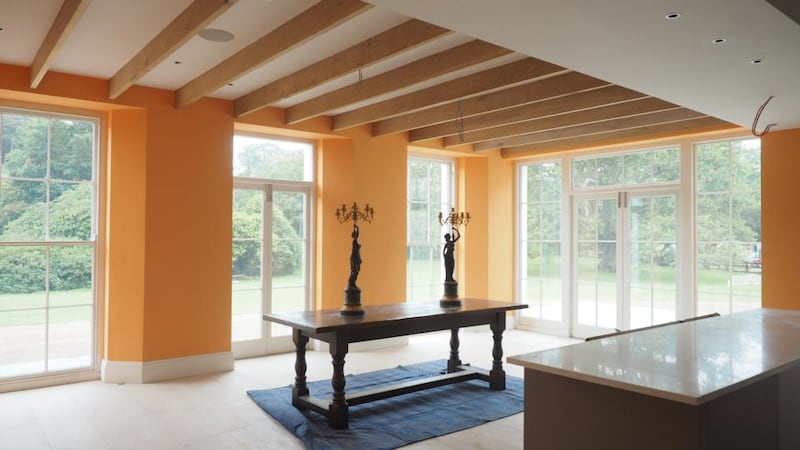 The new kitchen which was moved to the sun-facing side of the Woodhouse Estate and replaces a plastic conservatory. Photograph: Patrick Browne