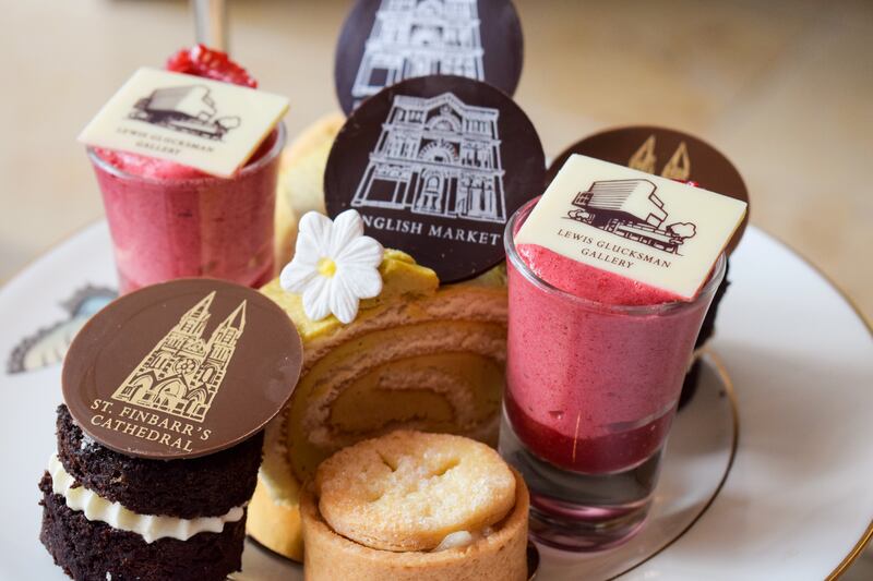 Local landmarks are replicated on the Afternoon tea menu at the River Lee Hotel in Cork