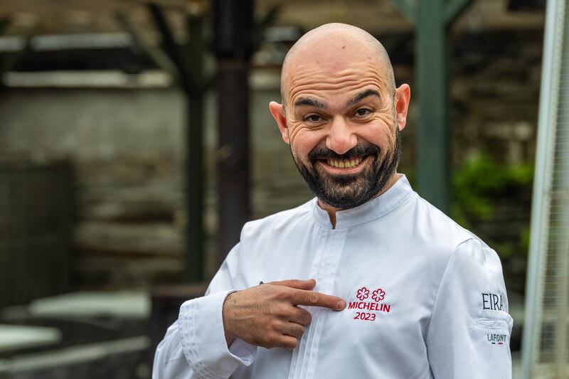 Baltimore chef Ahmet Dede, justly proud of his second Michelin star. Photograph: Andy Gibson