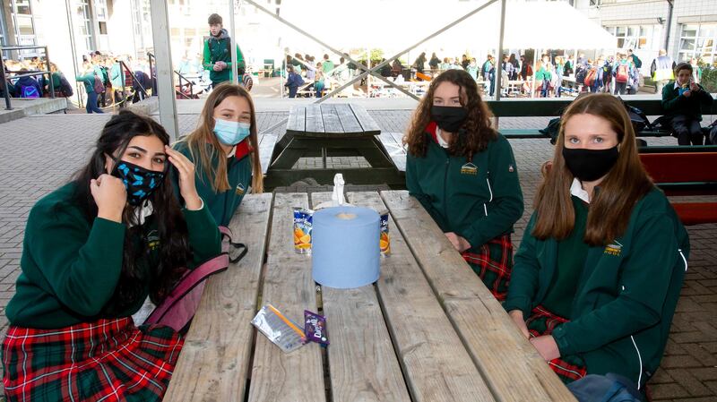 Róisín McGonnnigle, Béibhínn McDonald, Jamie Kinsella, and Blathnaid Kenny. Photograph: Mary Browne