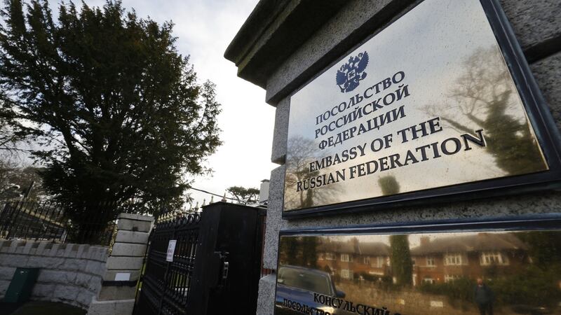 The Russian embassy in Dublin. Photograph: The Irish Times