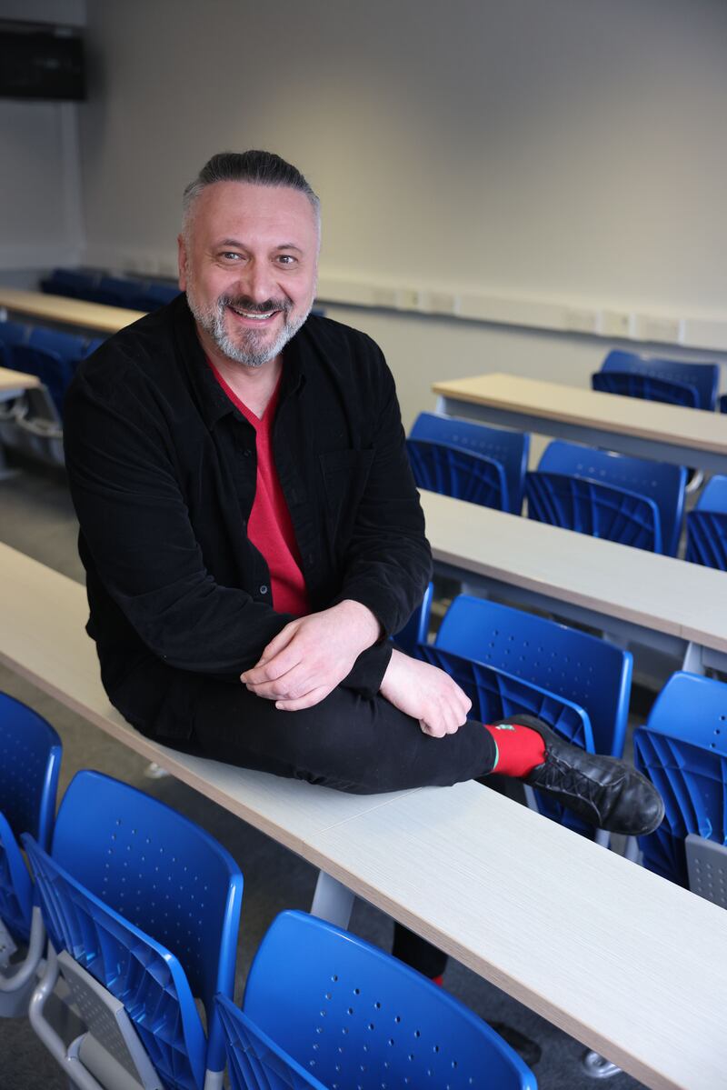Sergii Dzialyk: 'I’m not sure about my future. But I’m sure about my children. They can do this and can be part of this community." Photograph: Dara Mac Dónaill