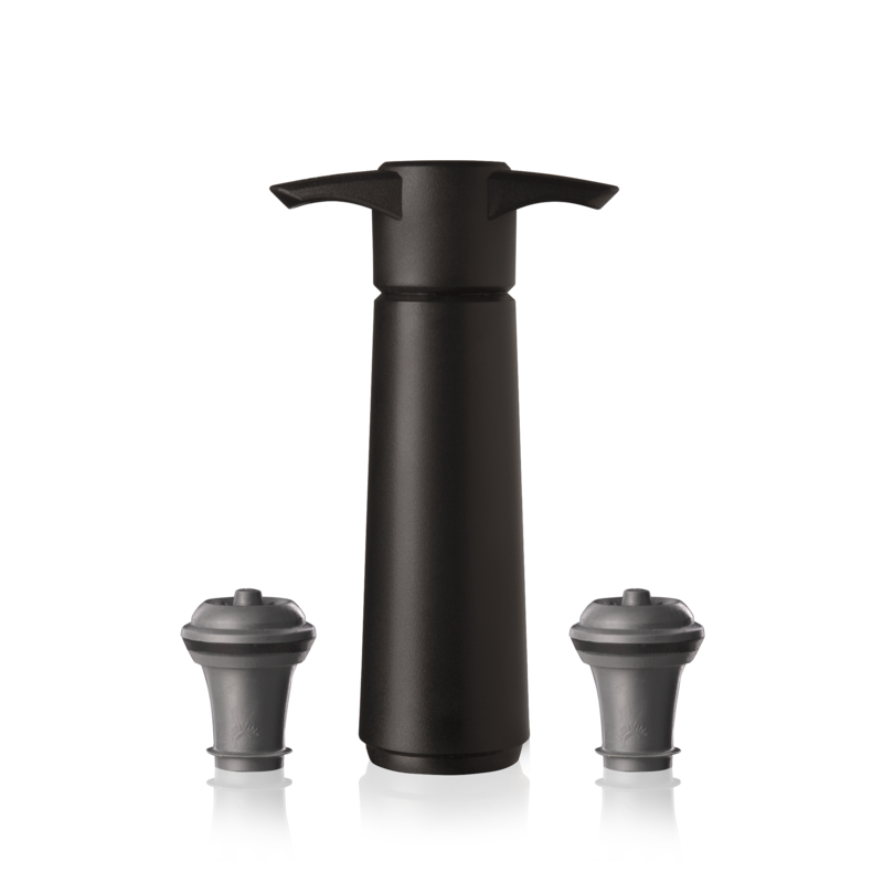 The Vacu Vin wine saver.