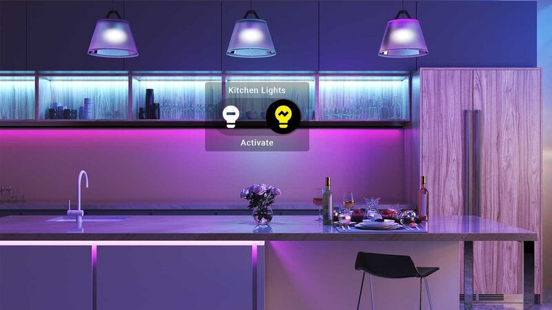 Harvey Norman sells a wide range of smart LED lighting, that you can program using an app on your phone