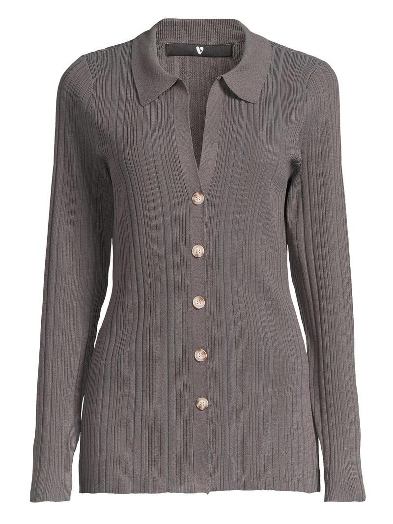 Knitted ribbed shirt, €36, Very