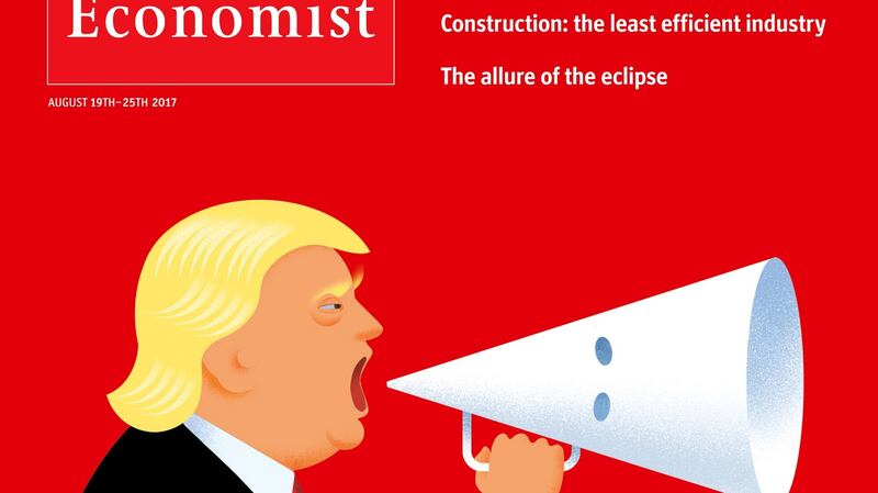 Dubliner Jon Berkeley’s latest “Economist” illustration:  “I have certainly have had more reaction to this cover than anything I’ve done before,” he says
