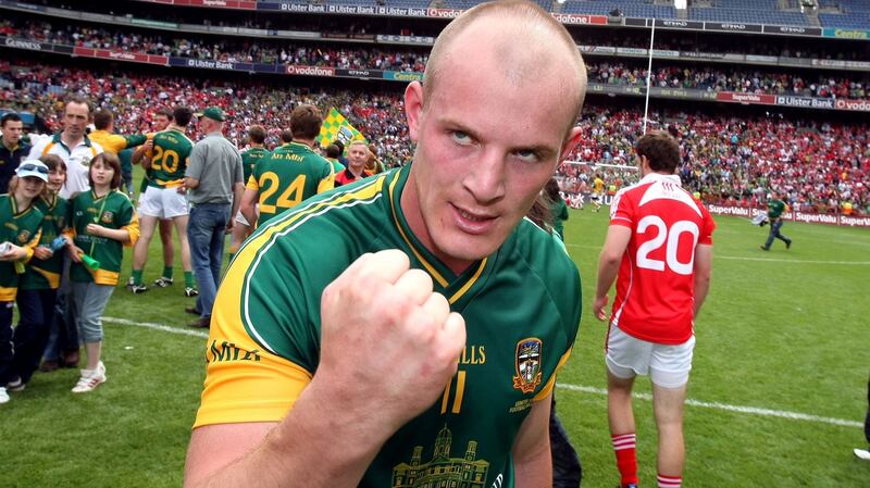 Sheridan celebrates at the end. Photo: Cathal Noonan/Inpho