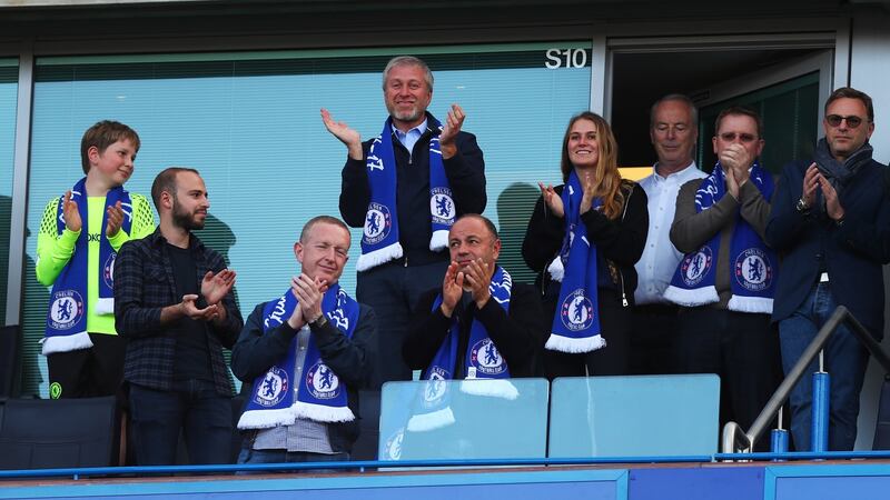 Roman Abramovich pictured at Stamford Bridge in 2017. Photograph: Clive Rose/Getty