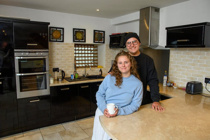 The couple in their cottage kitchen in
Crosshaven. Photograph: Daragh McSweeney/Provision
