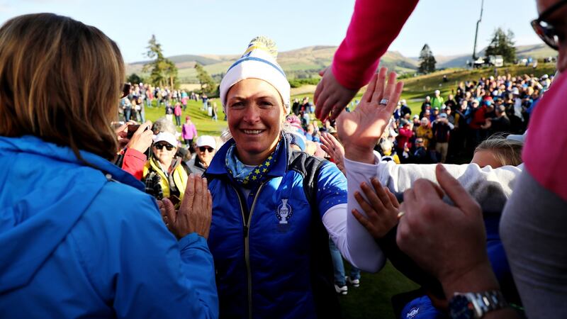 Suzann Pettersen will captain Europe in the 2023 Solheim Cup in Spain and next year's contest in Virginia. Photograph: Jamie Squire/Getty Images