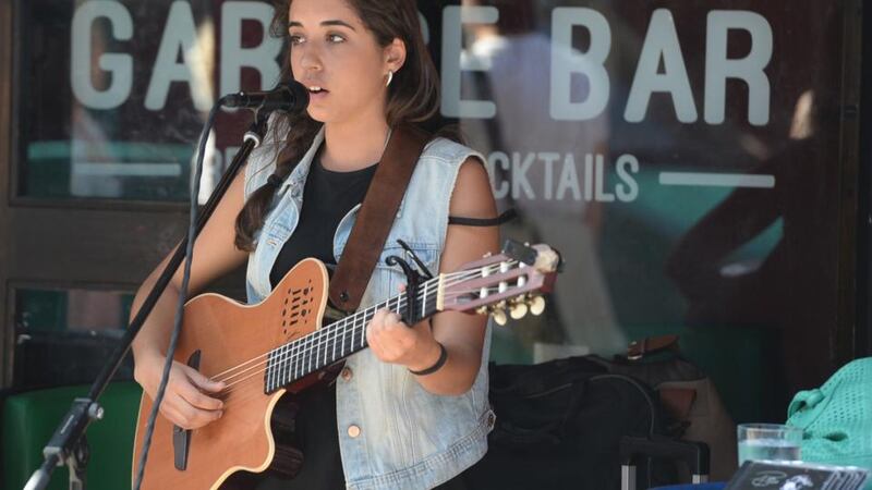 Paula Gomez playing at the Garage in Temple Bar. Photograph: Cyril Byrne