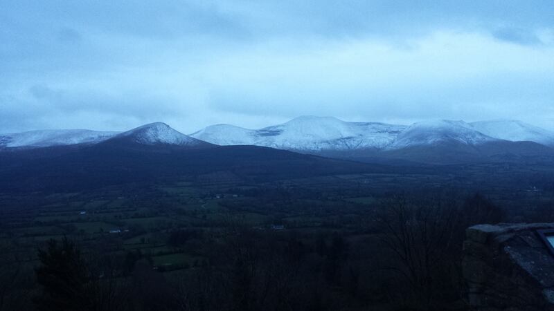 Galtee Mountains near where the hotel is located.