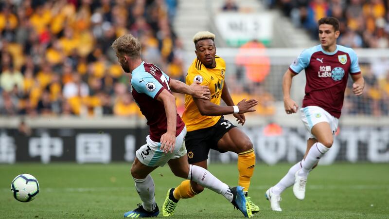 Adama Traore impressed off the bench as Wolves beat Burnley 1-0. Photograph: Nick Potts/PA