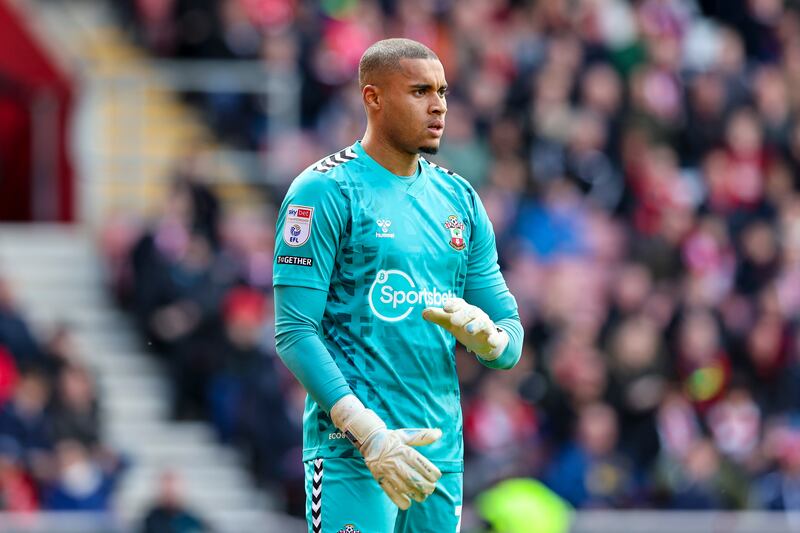 Gavin Bazunu of Southampton. Photograph: Robin Jones/Getty