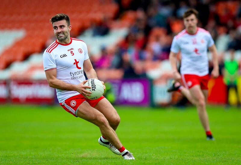 Tiernan McCann: was one of seven players who pulled out of the Tyrone panel after their All-Ireland success.  If you can’t keep your squad players happy, that eventually filters through to the first team. Photograph: Tommy Dickson/Inpho

