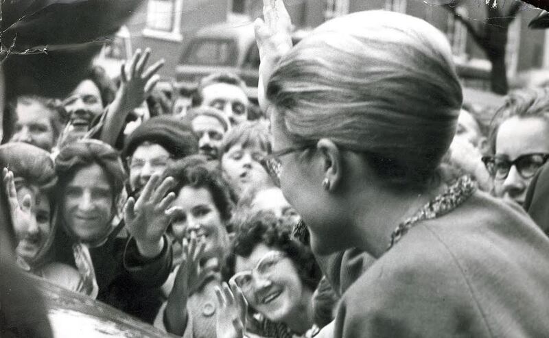 Princess Grace of Monaco leaves the Gresham Hotel in 1963. She had previously stayed at the hotel with her husband, Prince Ranier, in 1961