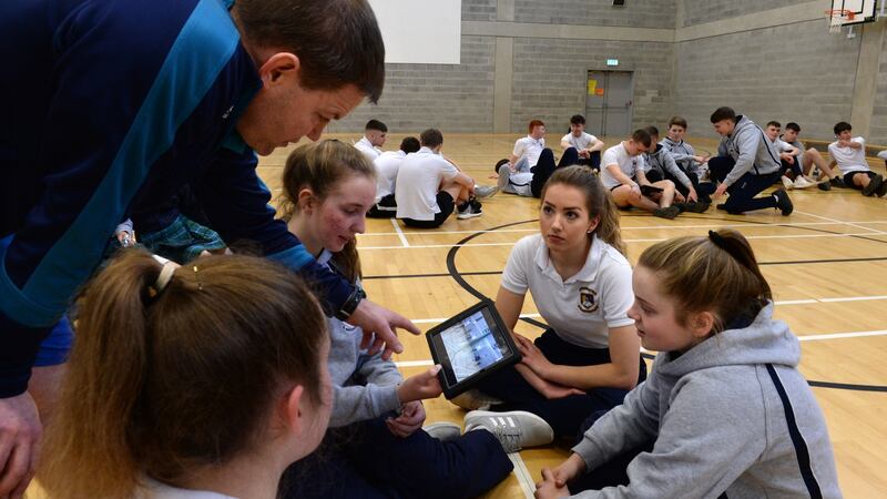 Leaving Cert PE is heavily dependent on technology with marks for a digital portfolio and video-recording sports performance for self-assessment. Photograph: Dara Mac Dónaill