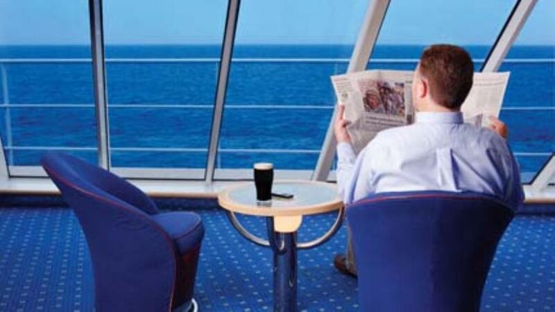 Ulysses: the ferry has the decor – and limited food – of a regional airport