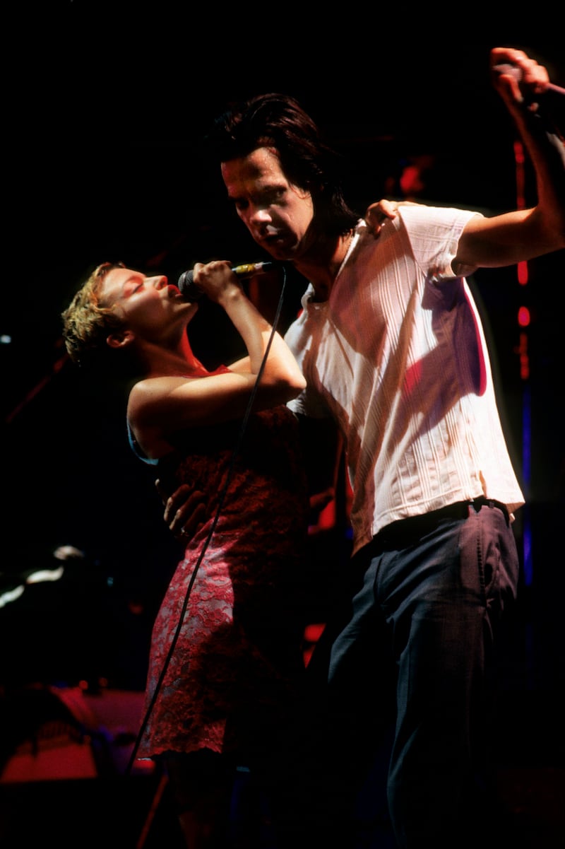Kylie Minogue and Nick Cave in 1995. Photograph: Bob King/Redferns
