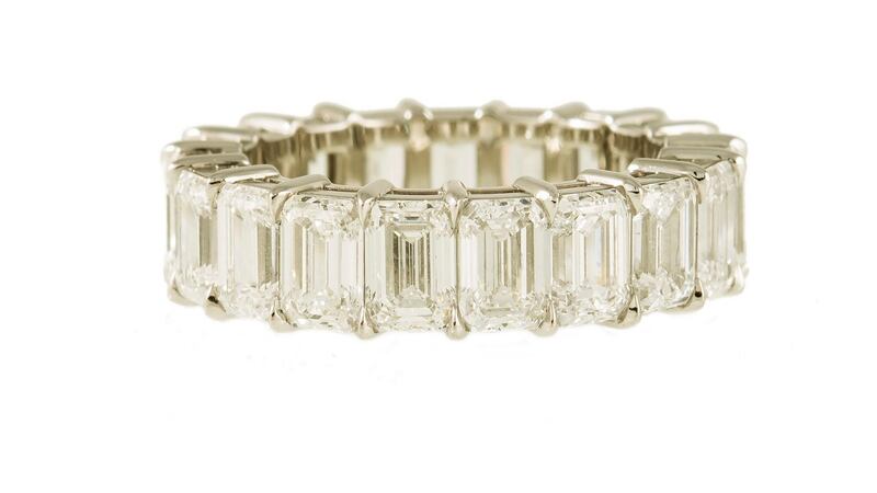 Eternity ring by Harry Winston, guide price €40,000-€45,000 at O’Reilly’s.