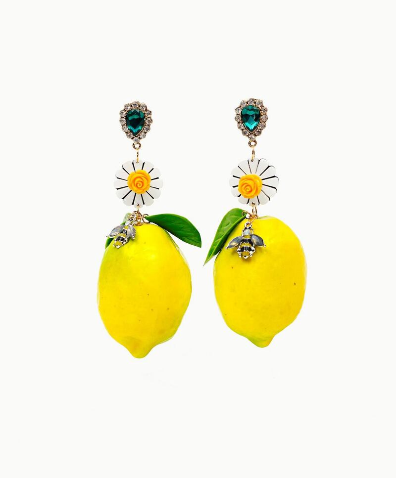 Lemon squeeze earrings €32 from Om Diva, Drury Street, Dublin
