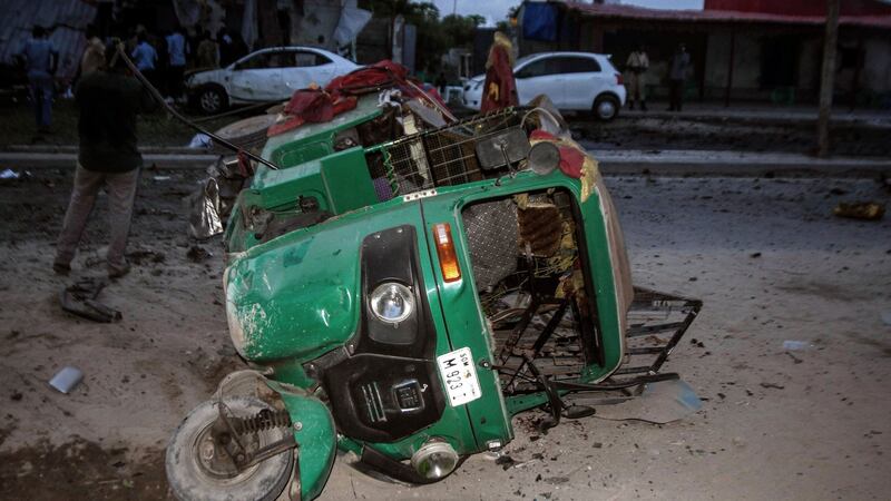 Aftermath of a car-bomb attack in the Somali capital Mogadishu. Photograph: EPA