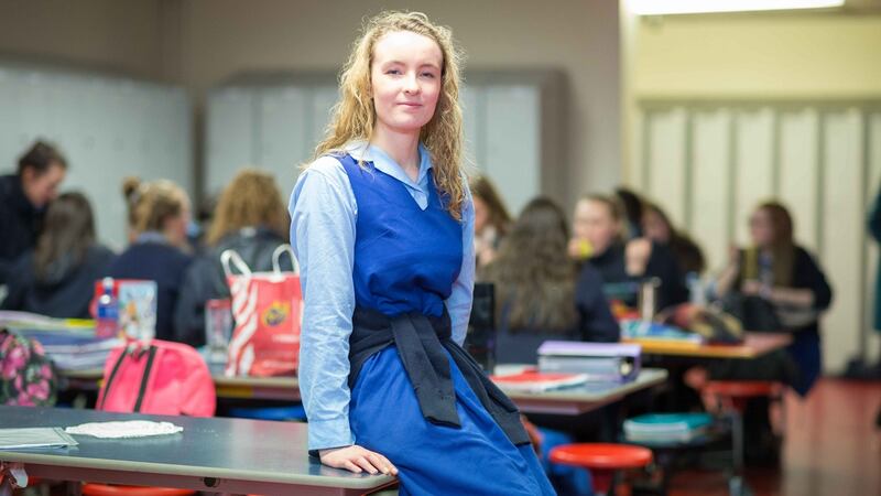 May McCarthy, a student at Coláiste Mhuire, Ennis, Co Clare, feels that a single-sex school suits her best.  Photo: Eamon Ward